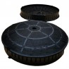 Kit 2 filtri a carbone MOD57 diametro 18 cm per cappa Elica