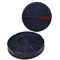 Kit 2 filtri in carbone cappa per Faber diametro 19,5cm