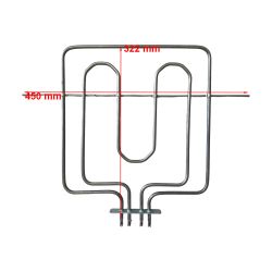 Resistenza Doppia Superiore Grill | 1500 + 750 Watt | 450 x 322 mm| Ariston Indesit Hotpoint